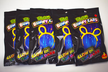 Red Glow Stick Bunny Ears- Single Retail Packs